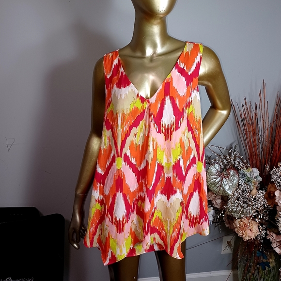 Zac & Rachel colorful sleeveless top - Picture 1 of 12